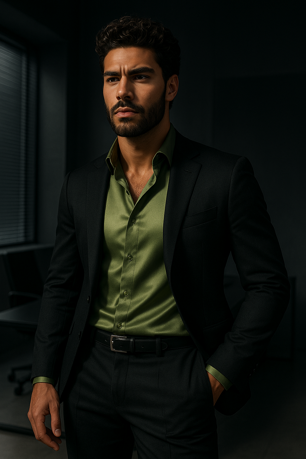 Light Green Premium Lycra Plain Regular Fit Full Sleeves Shirt | TOG Fashion