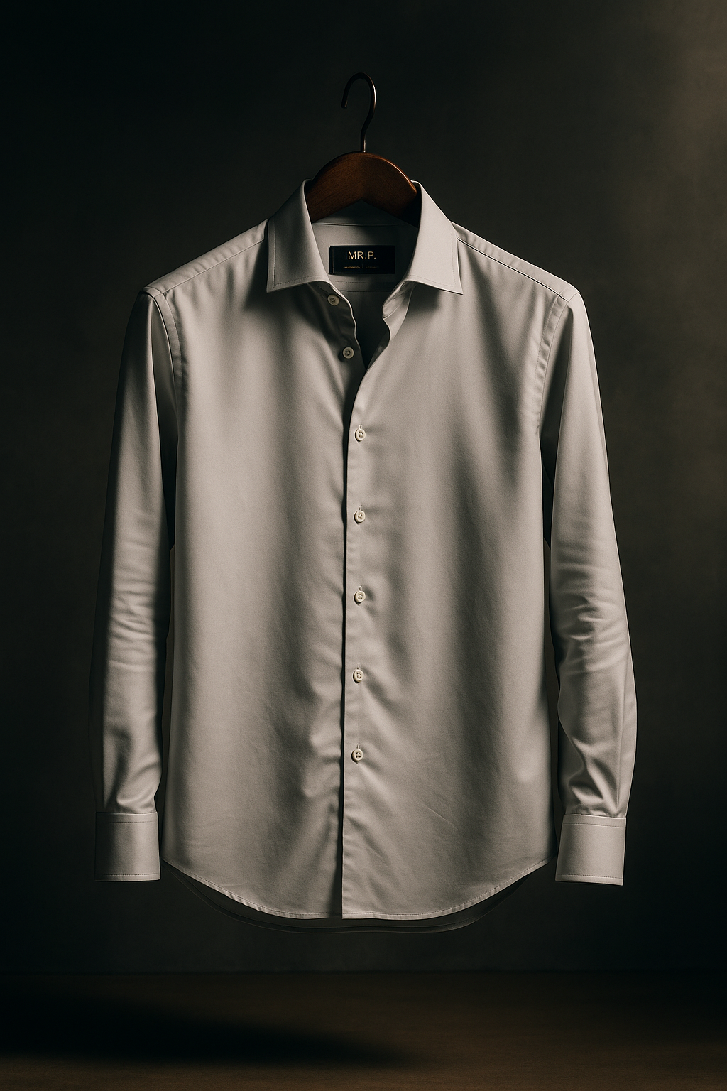 Grey Plain Lycra Regular Fit Full Sleeves Formal Shirt | TOG Fashion