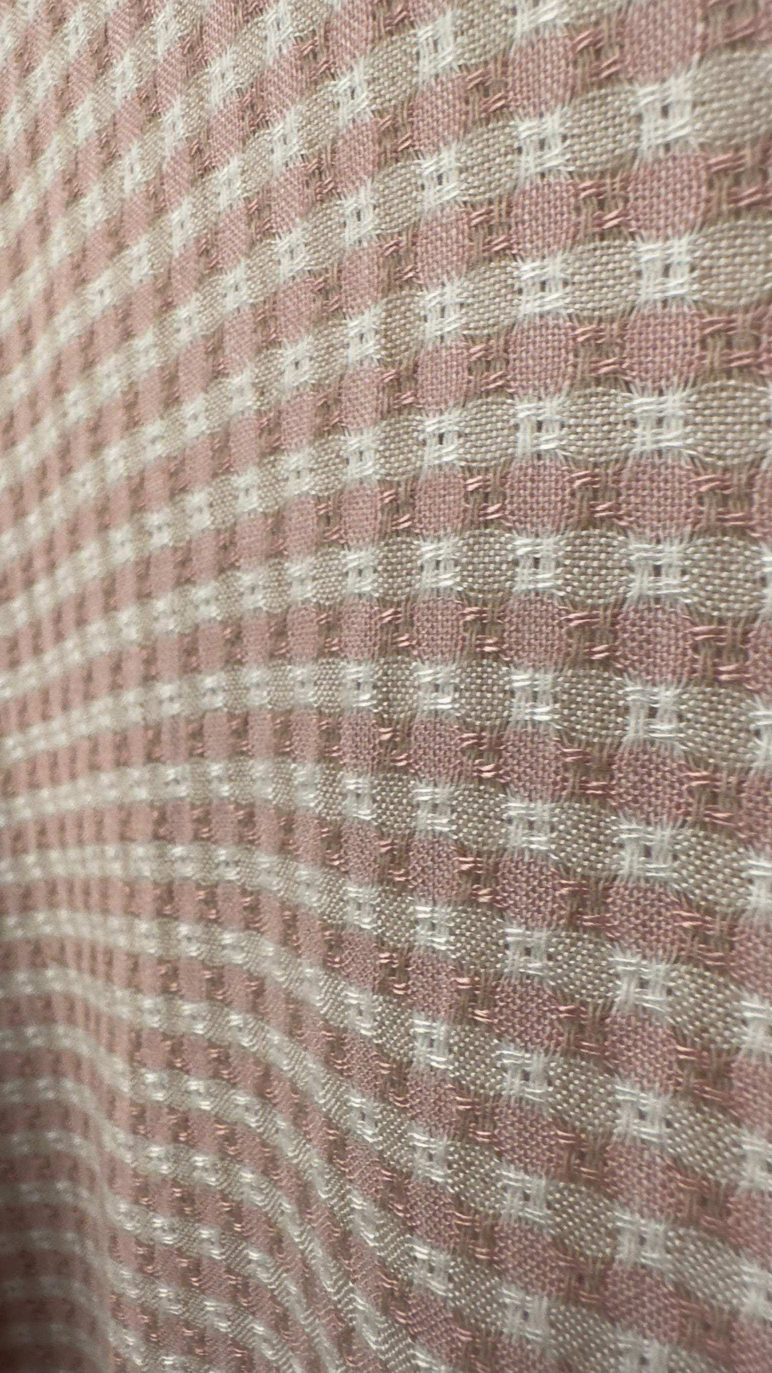 Pink and White Checkered Premium Light Weight Fabric Slim Fit Full Sleeves Shirt | TOG Fashion