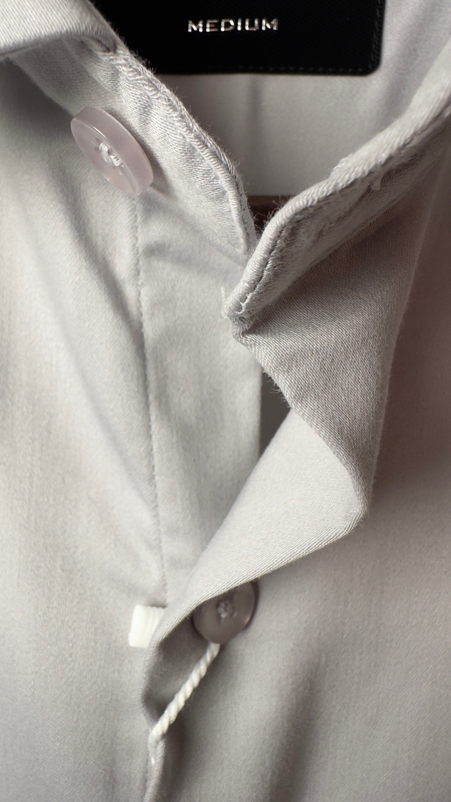 Grey Plain Lycra Regular Fit Full Sleeves Formal Shirt | TOG Fashion