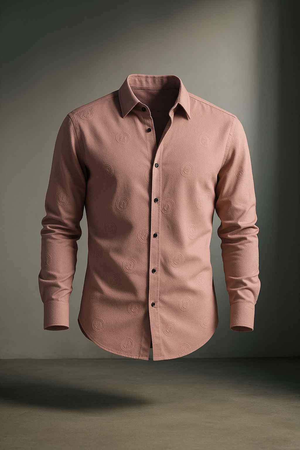 Pink 3D Print Designer Slim Fit Full Sleeves Casual Shirt | TOG Fashion